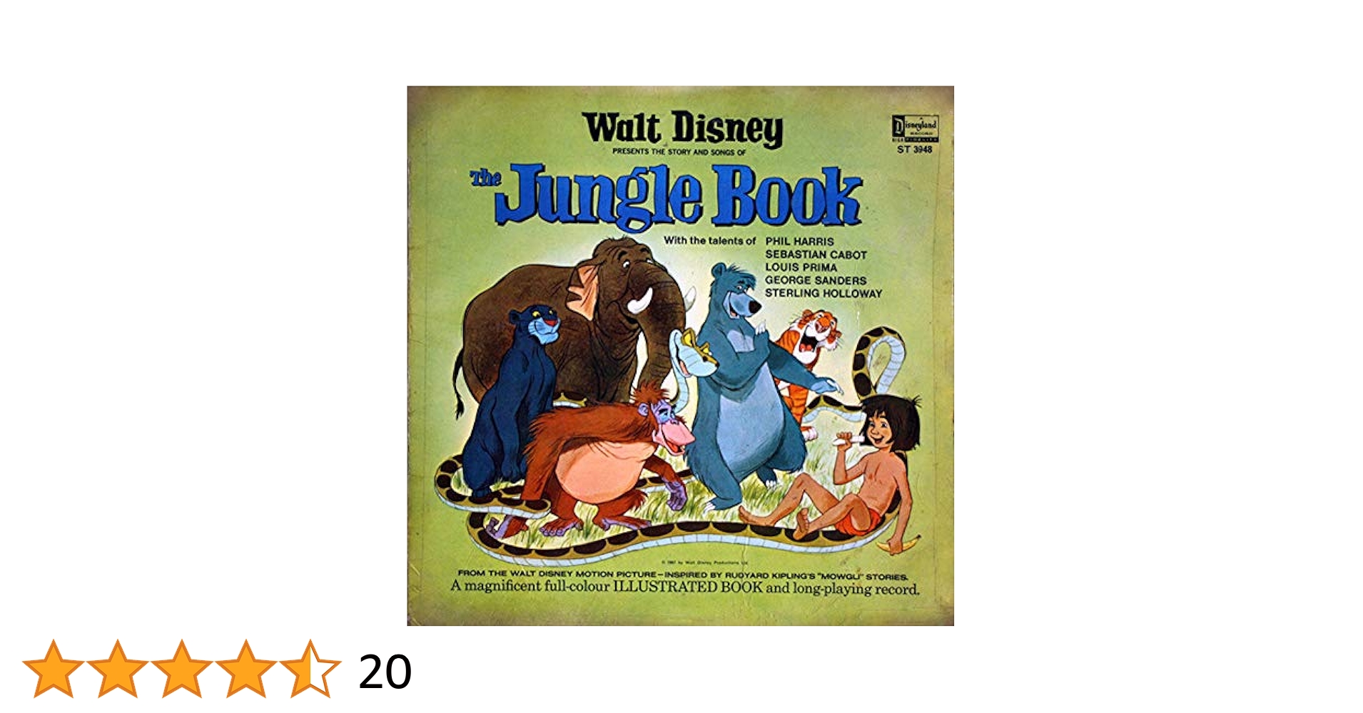 【最新版】Story and Songs  CD Walt Disney Presents the Story and Songs of The Jungle Book